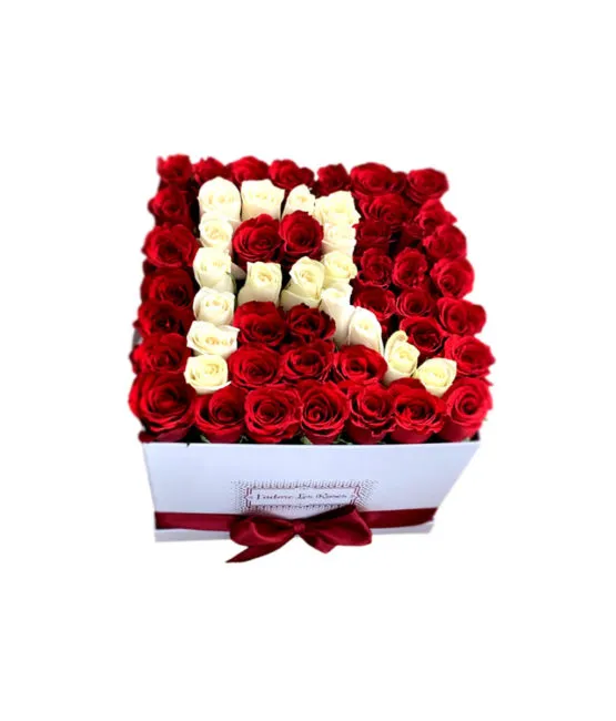 Fresh roses letter customisation